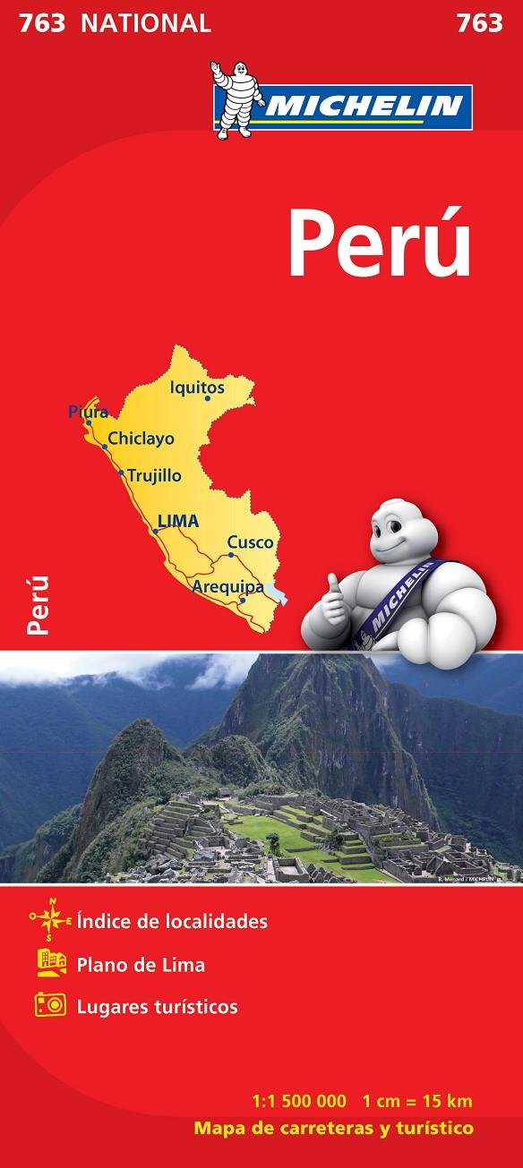 MAPA NATIONAL PERÚ | 9782067173446 | MICHELIN | Llibreria Ombra | Llibreria online de Rubí, Barcelona | Comprar llibres en català i castellà online