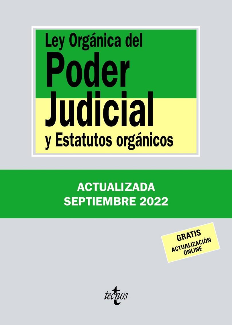 LEY ORGÁNICA DEL PODER JUDICIAL | 9788430985623 | EDITORIAL TECNOS | Llibreria Ombra | Llibreria online de Rubí, Barcelona | Comprar llibres en català i castellà online