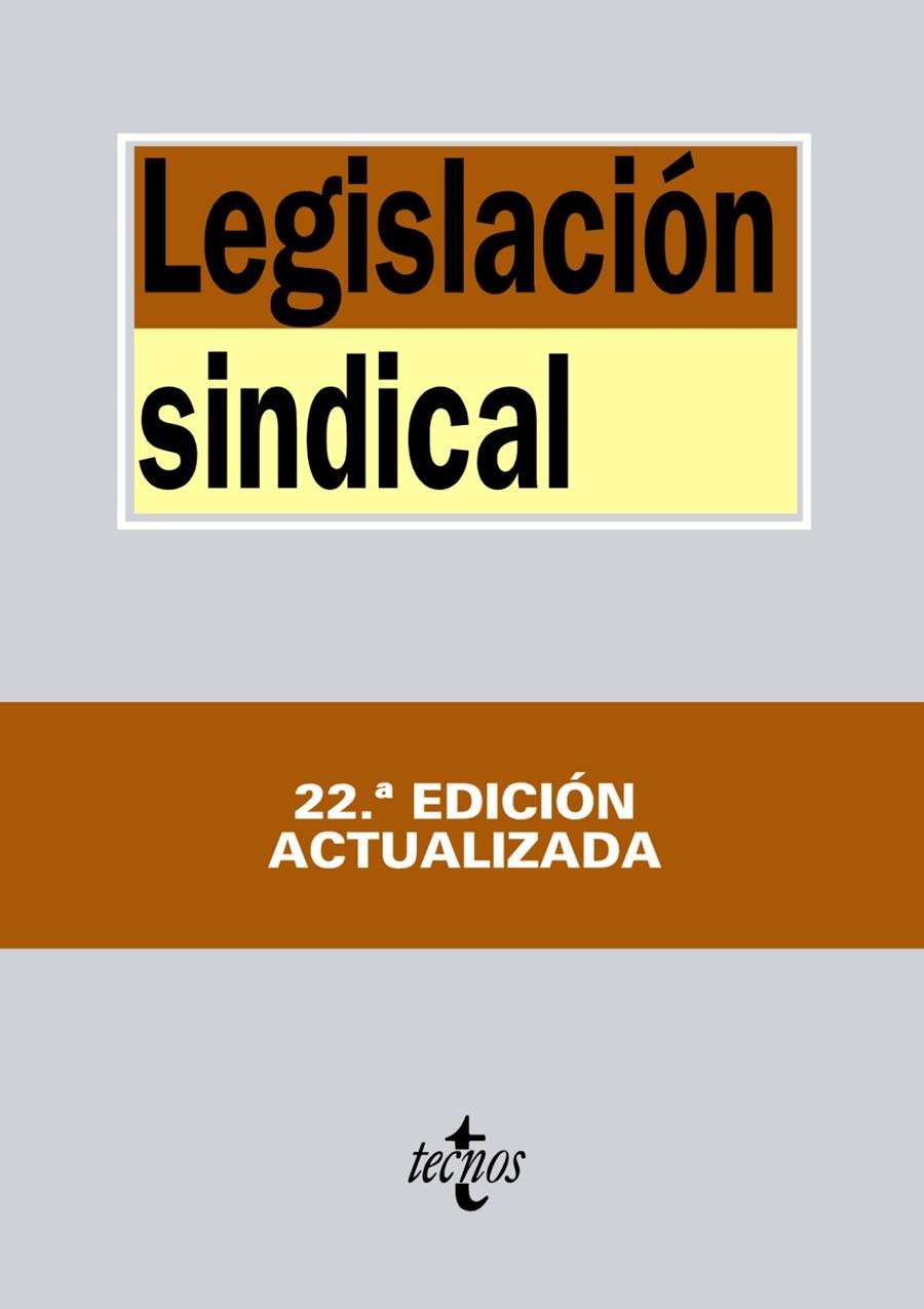 LEGISLACIÓN SINDICAL | 9788430958825 | Llibreria Ombra | Llibreria online de Rubí, Barcelona | Comprar llibres en català i castellà online