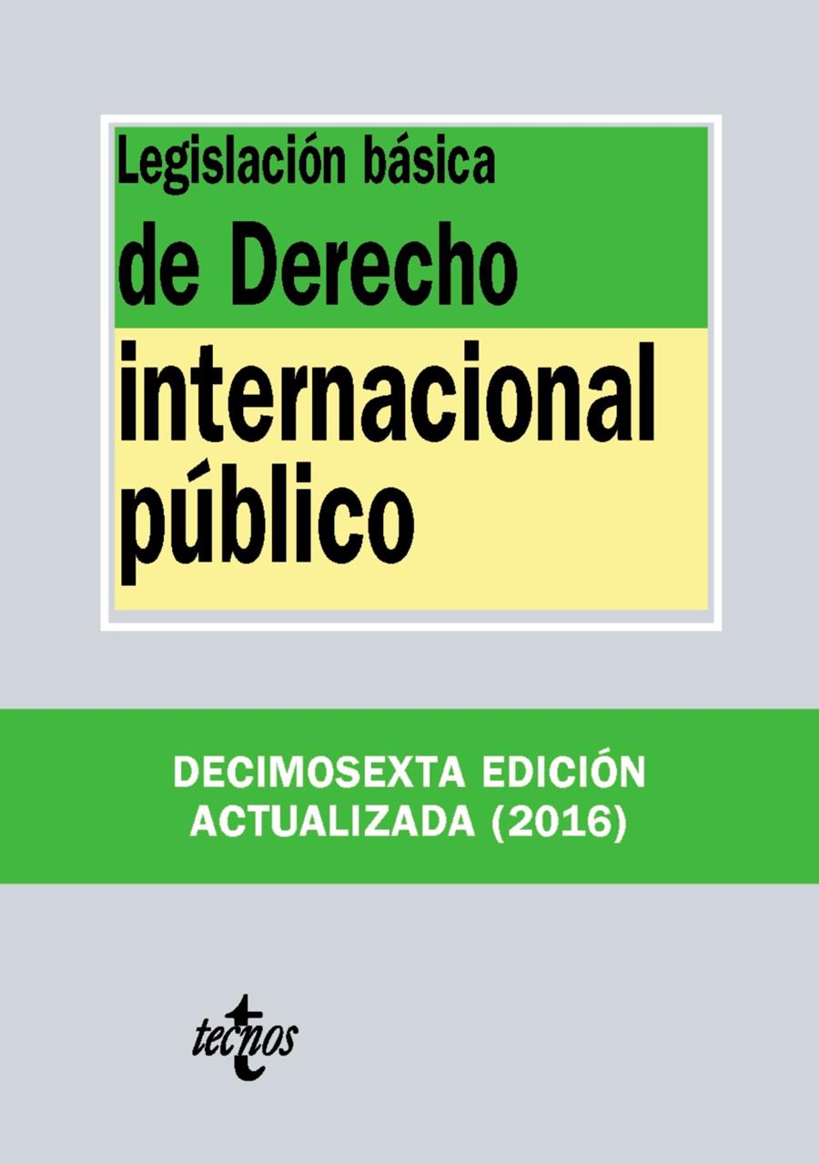 LEGISLACIÓN BÁSICA DE DERECHO INTERNACIONAL PÚBLICO | 9788430970070 | EDITORIAL TECNOS | Llibreria Ombra | Llibreria online de Rubí, Barcelona | Comprar llibres en català i castellà online