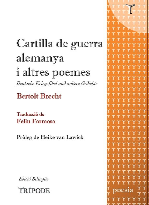 CARTILLA DE GUERRA ALEMANYA I ALTRES POEMES | 9788412920888 | BRECHT, BERTOLT | Llibreria Ombra | Llibreria online de Rubí, Barcelona | Comprar llibres en català i castellà online