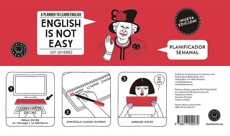 ENGLISH IS NOT EASY - PLANIFICADOR (NUEVA EDICIÓN) | 9788417059279 | GUTIÉRREZ, LUCI | Llibreria Ombra | Llibreria online de Rubí, Barcelona | Comprar llibres en català i castellà online