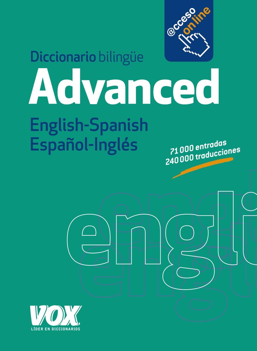 DICCIONARIO ADVANCED ENGLISH-SPANISH / ESPAÑOL-INGLÉS | 9788499741444 | Llibreria Ombra | Llibreria online de Rubí, Barcelona | Comprar llibres en català i castellà online