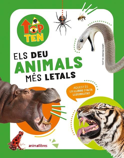 TOP TEN ELS DEU ANIMALS MÉS LETALS | 9788419659521 | CRISTINA BANFI | Llibreria Ombra | Llibreria online de Rubí, Barcelona | Comprar llibres en català i castellà online