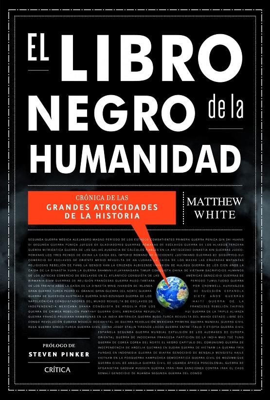 EL LIBRO NEGRO DE LA HUMANIDAD | 9788498926422 | MATTHEW WHITE | Llibreria Ombra | Llibreria online de Rubí, Barcelona | Comprar llibres en català i castellà online