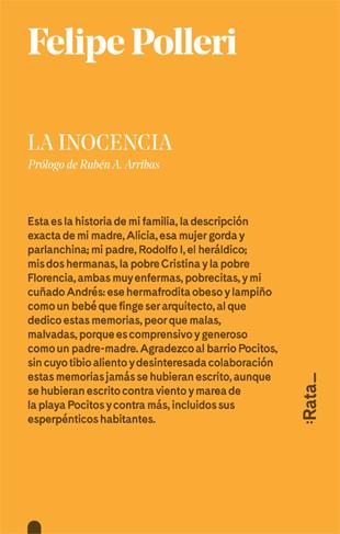 LA INOCENCIA | 9788416738236 | FELIPE POLLERI | Llibreria Ombra | Llibreria online de Rubí, Barcelona | Comprar llibres en català i castellà online