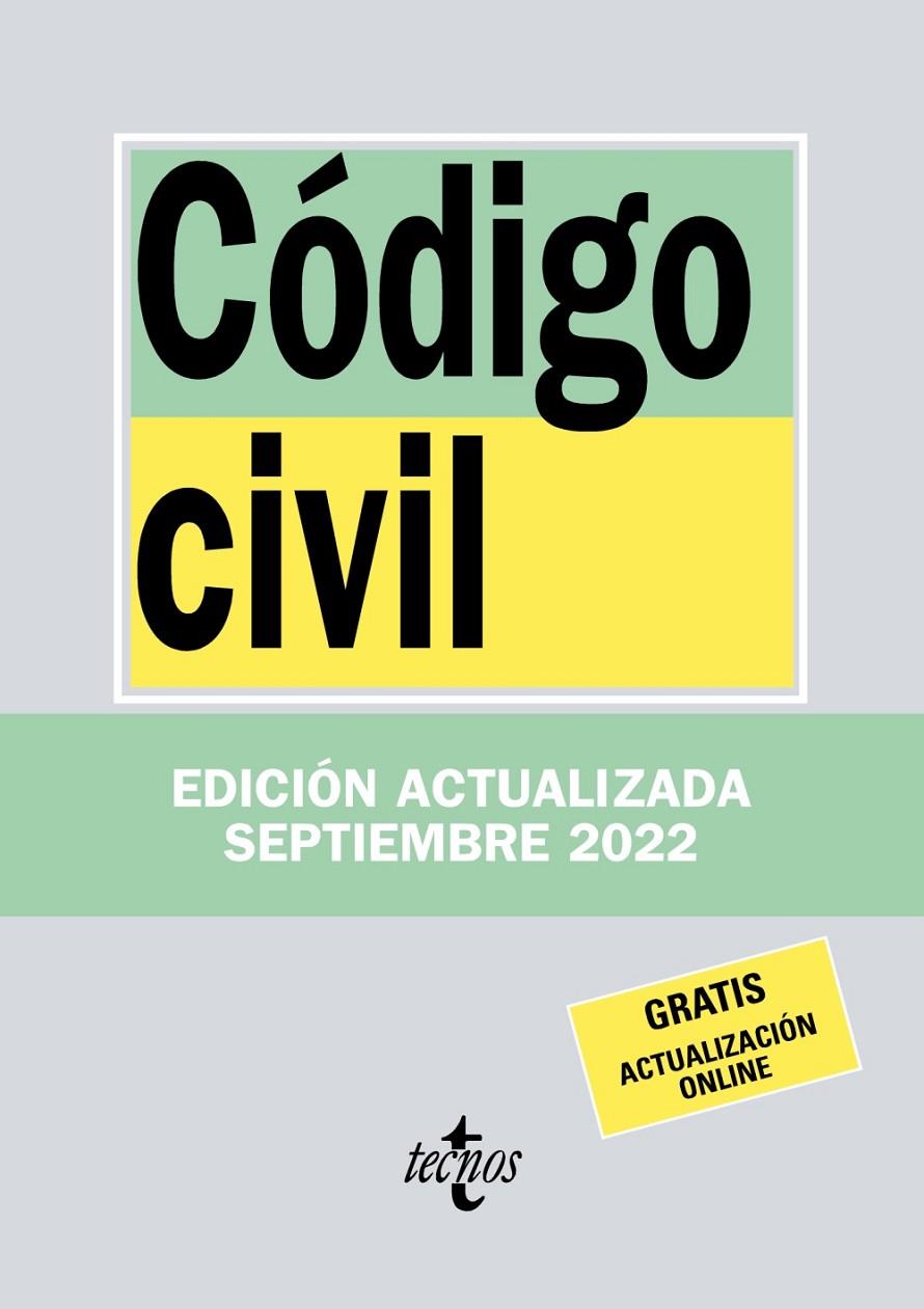 CÓDIGO CIVIL | 9788430985562 | EDITORIAL TECNOS | Llibreria Ombra | Llibreria online de Rubí, Barcelona | Comprar llibres en català i castellà online