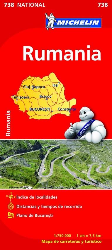 MAPA NATIONAL RUMANÍA | 9782067172111 | MICHELIN | Llibreria Ombra | Llibreria online de Rubí, Barcelona | Comprar llibres en català i castellà online