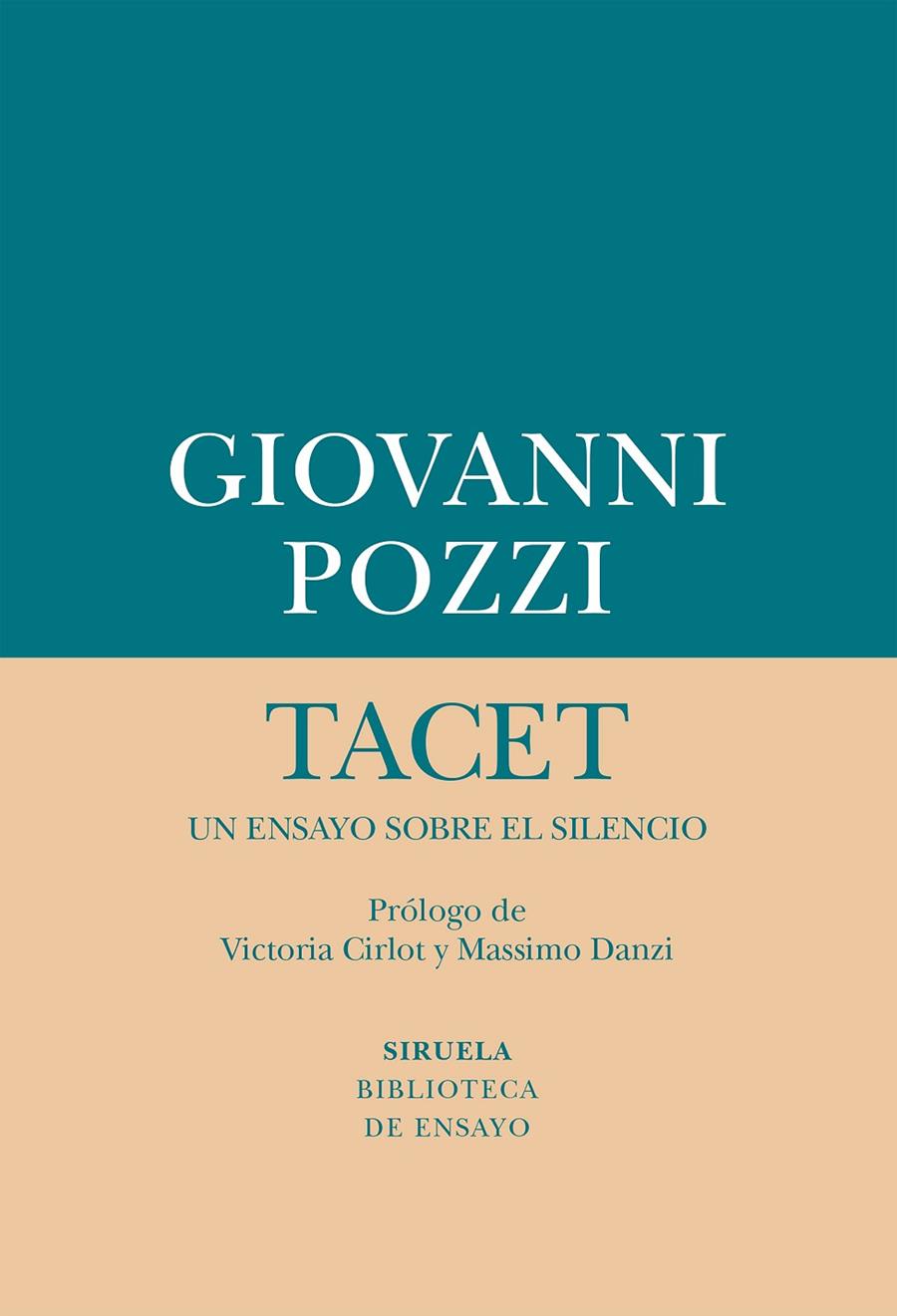 TACET: UN ENSAYO SOBRE EL SILENCIO | 9788417624149 | POZZI, GIOVANNI | Llibreria Ombra | Llibreria online de Rubí, Barcelona | Comprar llibres en català i castellà online