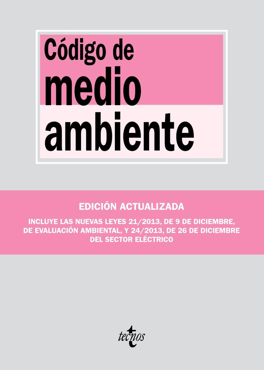 CÓDIGO DE MEDIO AMBIENTE | 9788430959181 | EDITORIAL TECNOS | Llibreria Ombra | Llibreria online de Rubí, Barcelona | Comprar llibres en català i castellà online