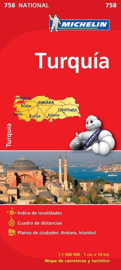 MAPA NATIONAL TURQUÍA | 9782067173163 | MICHELIN | Llibreria Ombra | Llibreria online de Rubí, Barcelona | Comprar llibres en català i castellà online