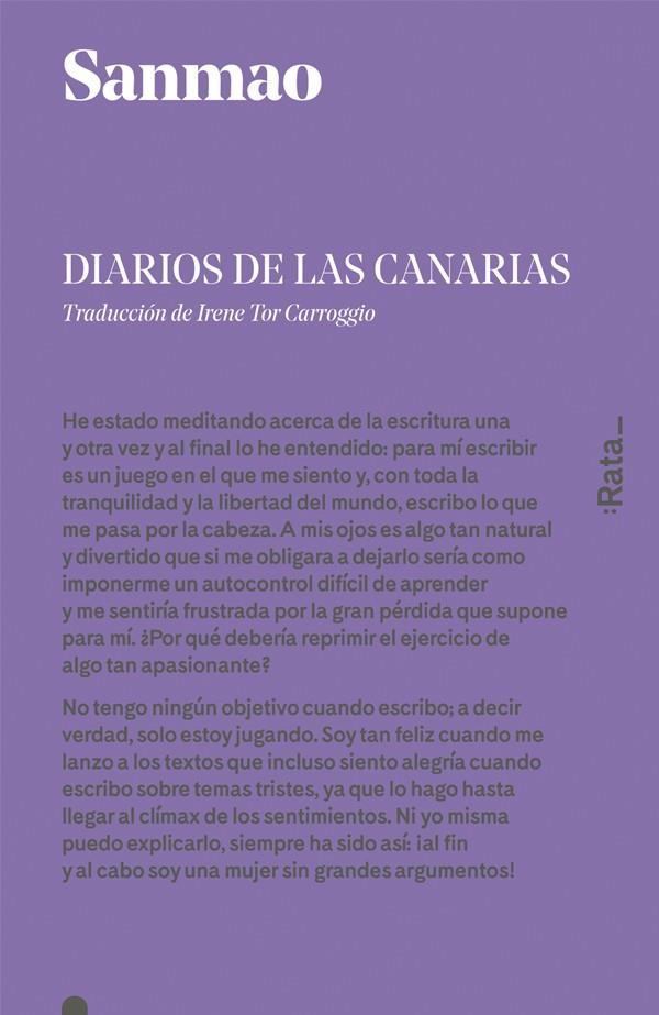 DIARIOS DE LAS CANARIAS | 9788416738090 | SANMAO | Llibreria Ombra | Llibreria online de Rubí, Barcelona | Comprar llibres en català i castellà online