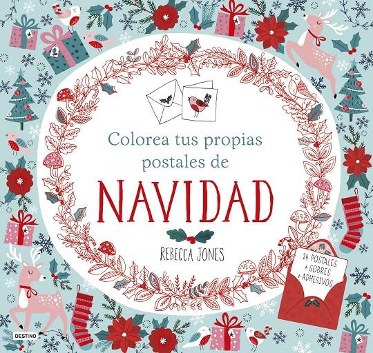 COLOREA TUS PROPIAS POSTALES DE NAVIDAD | 9788408161516 | REBECCA JONES | Llibreria Ombra | Llibreria online de Rubí, Barcelona | Comprar llibres en català i castellà online