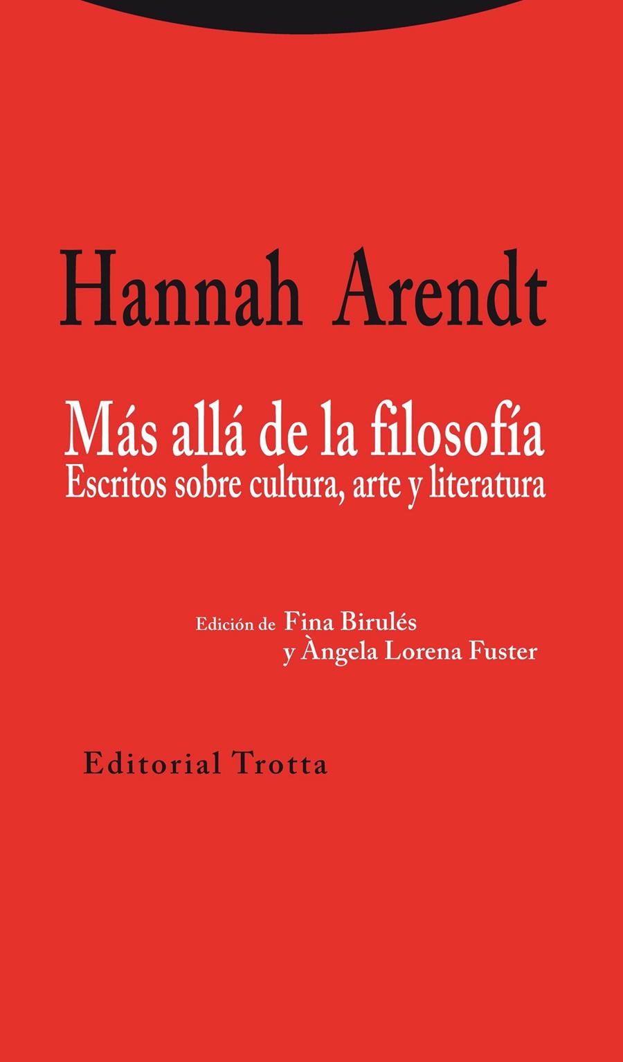 MÁS ALLÁ DE LA FILOSOFÍA | 9788498795318 | ARENDT, HANNAH | Llibreria Ombra | Llibreria online de Rubí, Barcelona | Comprar llibres en català i castellà online