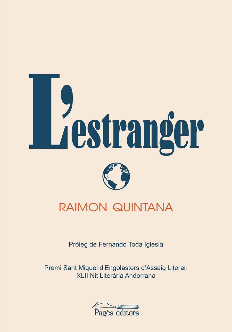 L'ESTRANGER | 9788413032177 | QUINTANA MIRÓ, RAIMON | Llibreria Ombra | Llibreria online de Rubí, Barcelona | Comprar llibres en català i castellà online