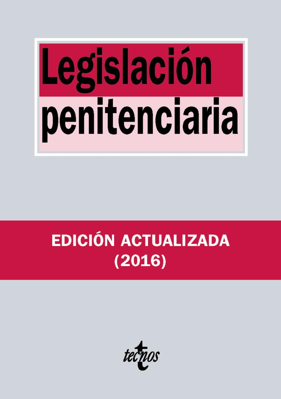 LEGISLACIÓN PENITENCIARIA | 9788430970063 | EDITORIAL TECNOS | Llibreria Ombra | Llibreria online de Rubí, Barcelona | Comprar llibres en català i castellà online