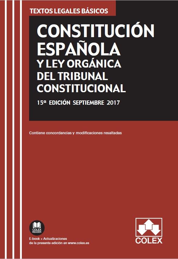 CONSTITUCIÓN ESPAÑOLA Y LEY ORGÁNICA DEL TRIBUNAL CONSTITUCIONAL | 9788417135140 | EDITORIAL COLEX S.L. | Llibreria Ombra | Llibreria online de Rubí, Barcelona | Comprar llibres en català i castellà online