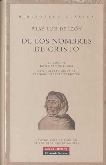 DE LOS NOMBRES DE CRISTO | 9788481096934 | LEÓN, FRAY LUIS DE | Llibreria Ombra | Llibreria online de Rubí, Barcelona | Comprar llibres en català i castellà online