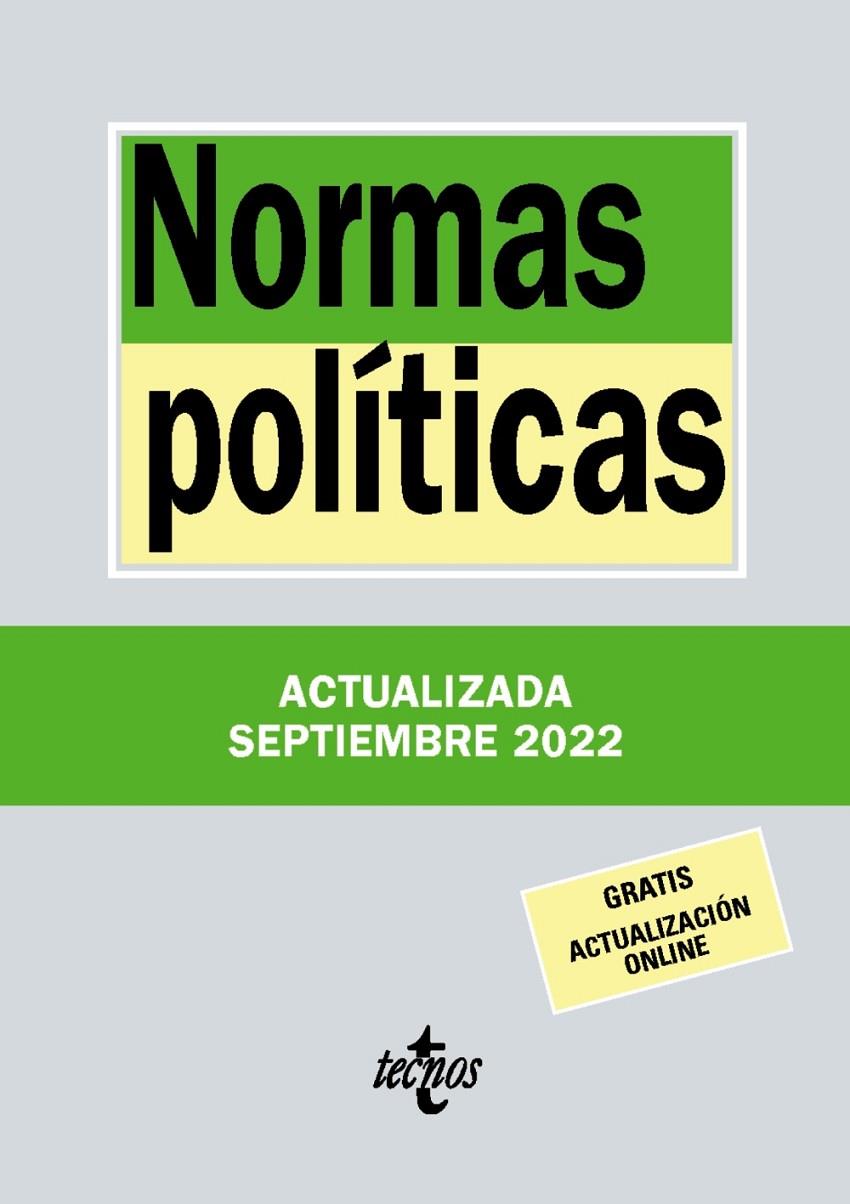 NORMAS POLÍTICAS | 9788430986644 | EDITORIAL TECNOS | Llibreria Ombra | Llibreria online de Rubí, Barcelona | Comprar llibres en català i castellà online