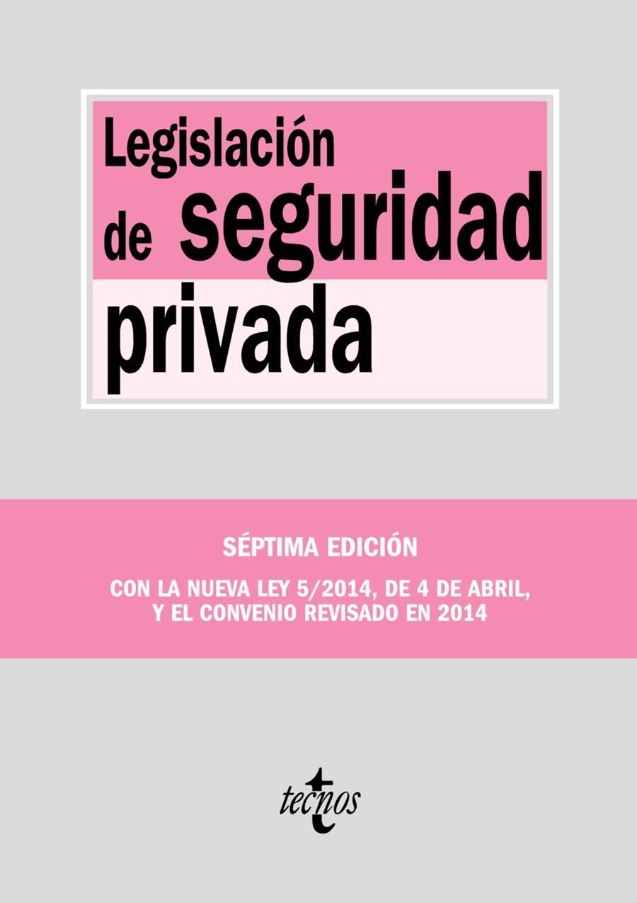 LEGISLACIÓN DE SEGURIDAD PRIVADA  | 9788430963577 | EDITORIAL TECNOS | Llibreria Ombra | Llibreria online de Rubí, Barcelona | Comprar llibres en català i castellà online