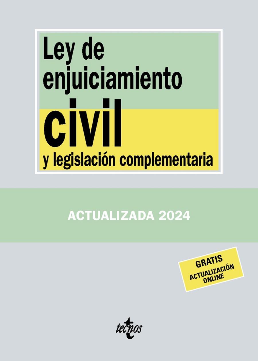 LEY DE ENJUICIAMIENTO CIVIL Y LEGISLACIÓN COMPLEMENTARIA | 9788430988402 | EDITORIAL TECNOS | Llibreria Ombra | Llibreria online de Rubí, Barcelona | Comprar llibres en català i castellà online