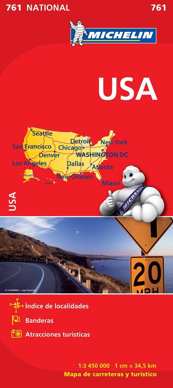 MAPA NATIONAL U.S.A. | 9782067173309 | MICHELIN | Llibreria Ombra | Llibreria online de Rubí, Barcelona | Comprar llibres en català i castellà online