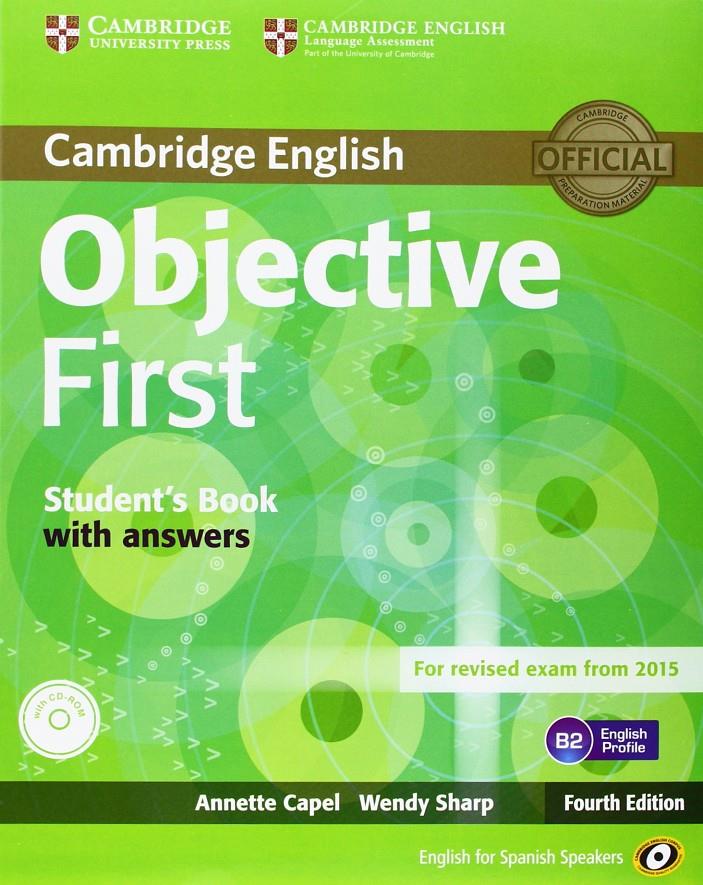 OBJECTIVE FIRST (4TH ED.) SELF-STUDY PACK (STUDENT'S BOOK WITH ANSWERS AND CLASS | 9788483236673 | CAPEL, ANNETTE | Llibreria Ombra | Llibreria online de Rubí, Barcelona | Comprar llibres en català i castellà online