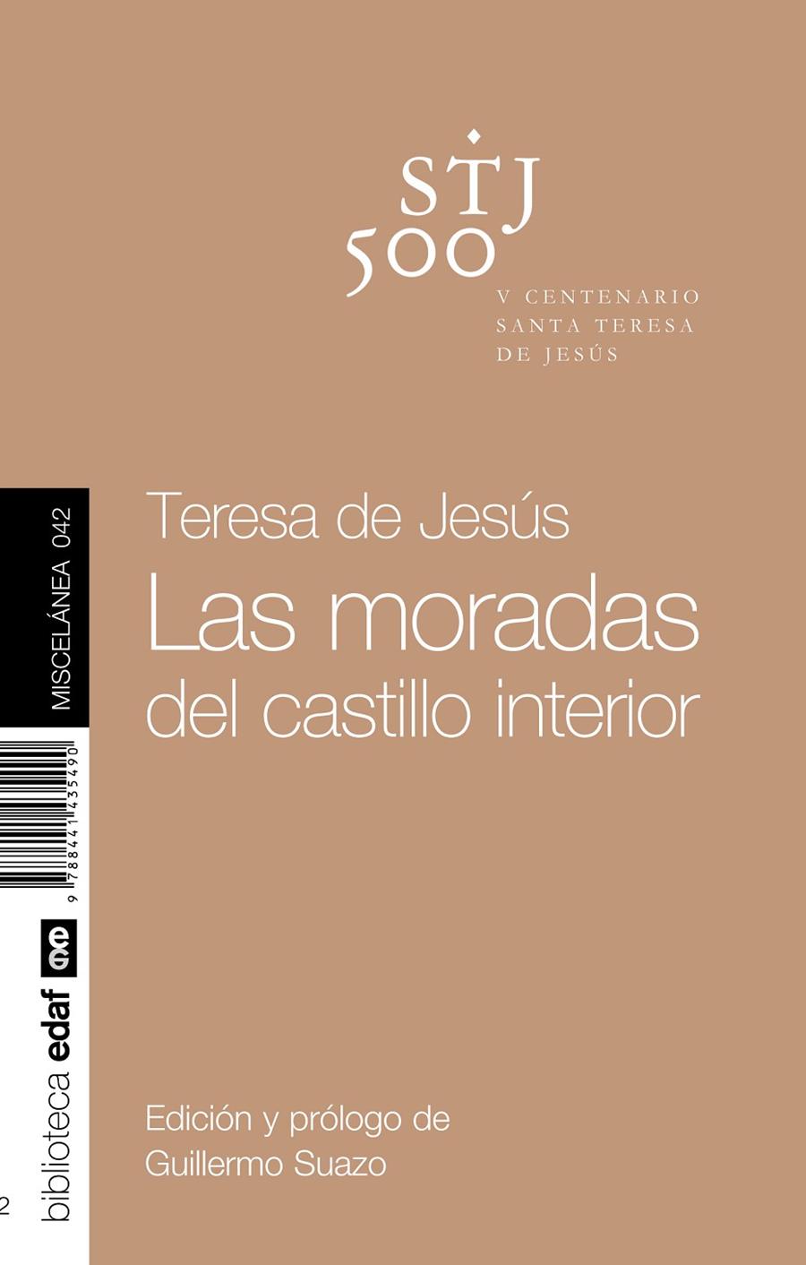 LAS MORADAS DEL CASTILLO INTERIOR | 9788441435490 | DE CEPEDA Y AHUMADA, TERESA DE JESÚS | Llibreria Ombra | Llibreria online de Rubí, Barcelona | Comprar llibres en català i castellà online