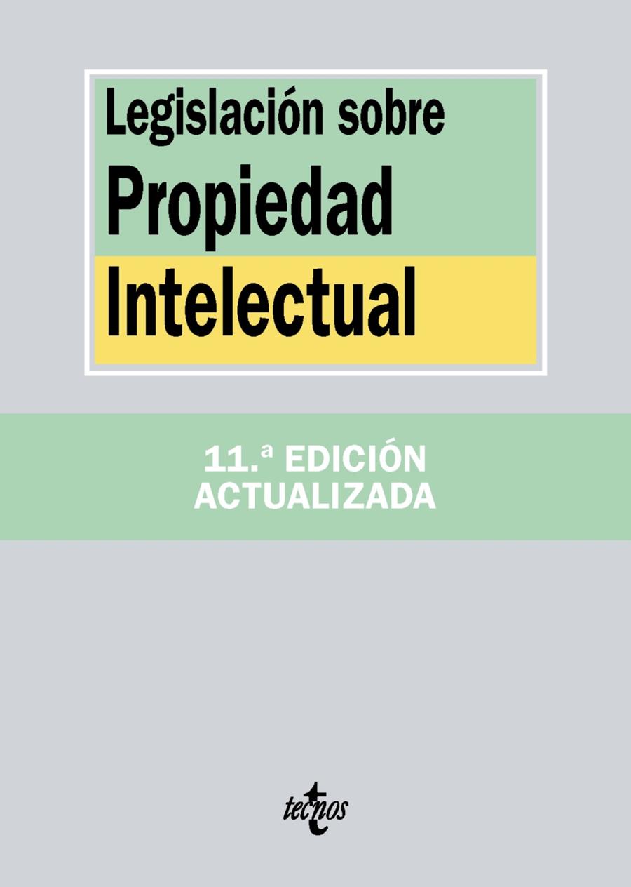 LEGISLACIÓN SOBRE PROPIEDAD INTELECTUAL | 9788430970674 | EDITORIAL TECNOS | Llibreria Ombra | Llibreria online de Rubí, Barcelona | Comprar llibres en català i castellà online