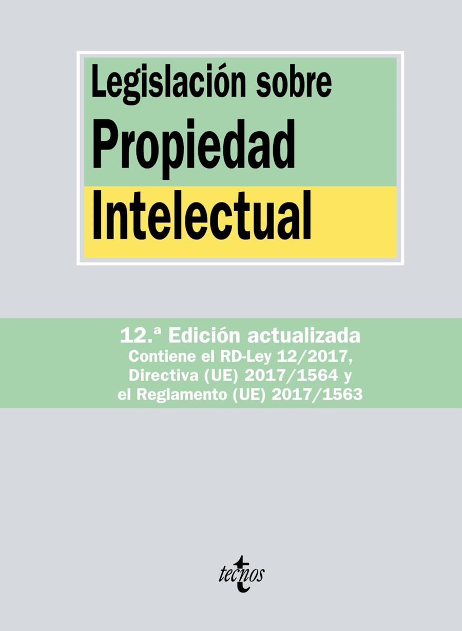 LEGISLACIÓN SOBRE PROPIEDAD INTELECTUAL | 9788430972661 | EDITORIAL TECNOS | Llibreria Ombra | Llibreria online de Rubí, Barcelona | Comprar llibres en català i castellà online