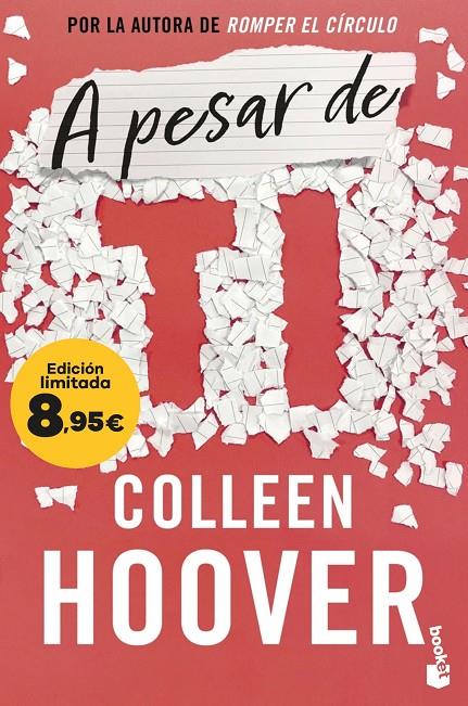 A PESAR DE TI | 9788408297659 | HOOVER, COLLEEN | Llibreria Ombra | Llibreria online de Rubí, Barcelona | Comprar llibres en català i castellà online