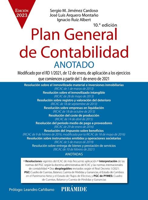 PLAN GENERAL DE CONTABILIDAD ANOTADO | 9788436848397 | JIMÉNEZ CARDOSO, SERGIO M. / ARQUERO MONTAÑO, JOSÉ LUIS / RUIZ ALBERT, IGNACIO | Llibreria Ombra | Llibreria online de Rubí, Barcelona | Comprar llibres en català i castellà online