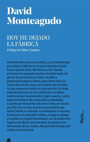 HOY HE DEJADO LA FÁBRICA | 9788416738281 | MONTEAGUDO, DAVID | Llibreria Ombra | Llibreria online de Rubí, Barcelona | Comprar llibres en català i castellà online