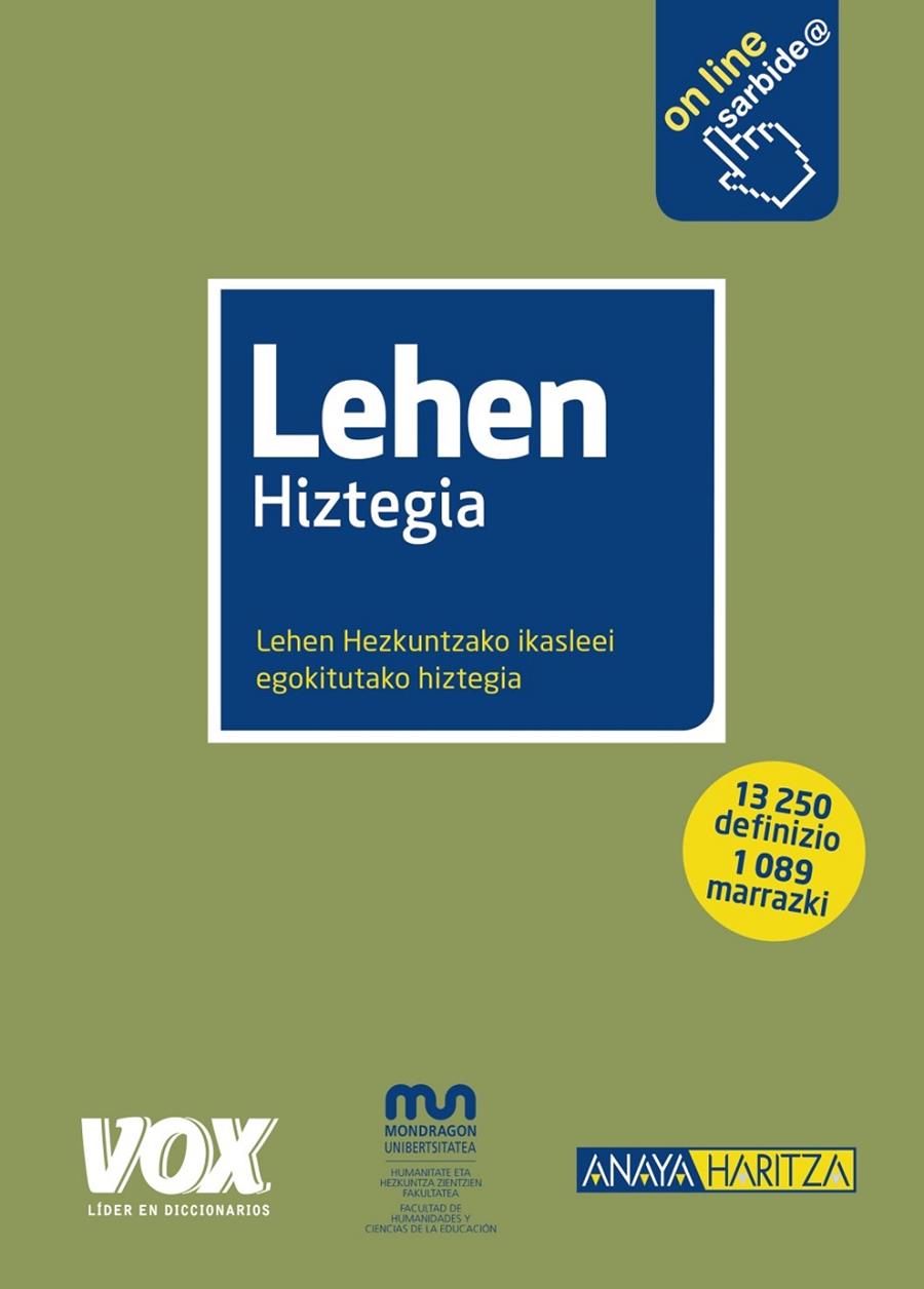 LEHEN HIZTEGIA | 9788499742335 | LAROUSSE EDITORIAL | Llibreria Ombra | Llibreria online de Rubí, Barcelona | Comprar llibres en català i castellà online