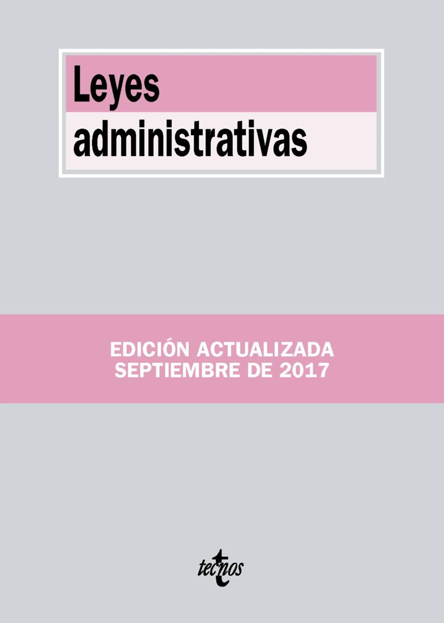 LEYES ADMINISTRATIVAS | 9788430971824 | EDITORIAL TECNOS | Llibreria Ombra | Llibreria online de Rubí, Barcelona | Comprar llibres en català i castellà online