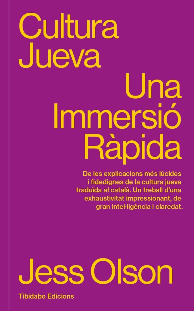 CULTURA JUEVA | 9788410013056 | OLSON, JESS | Llibreria Ombra | Llibreria online de Rubí, Barcelona | Comprar llibres en català i castellà online