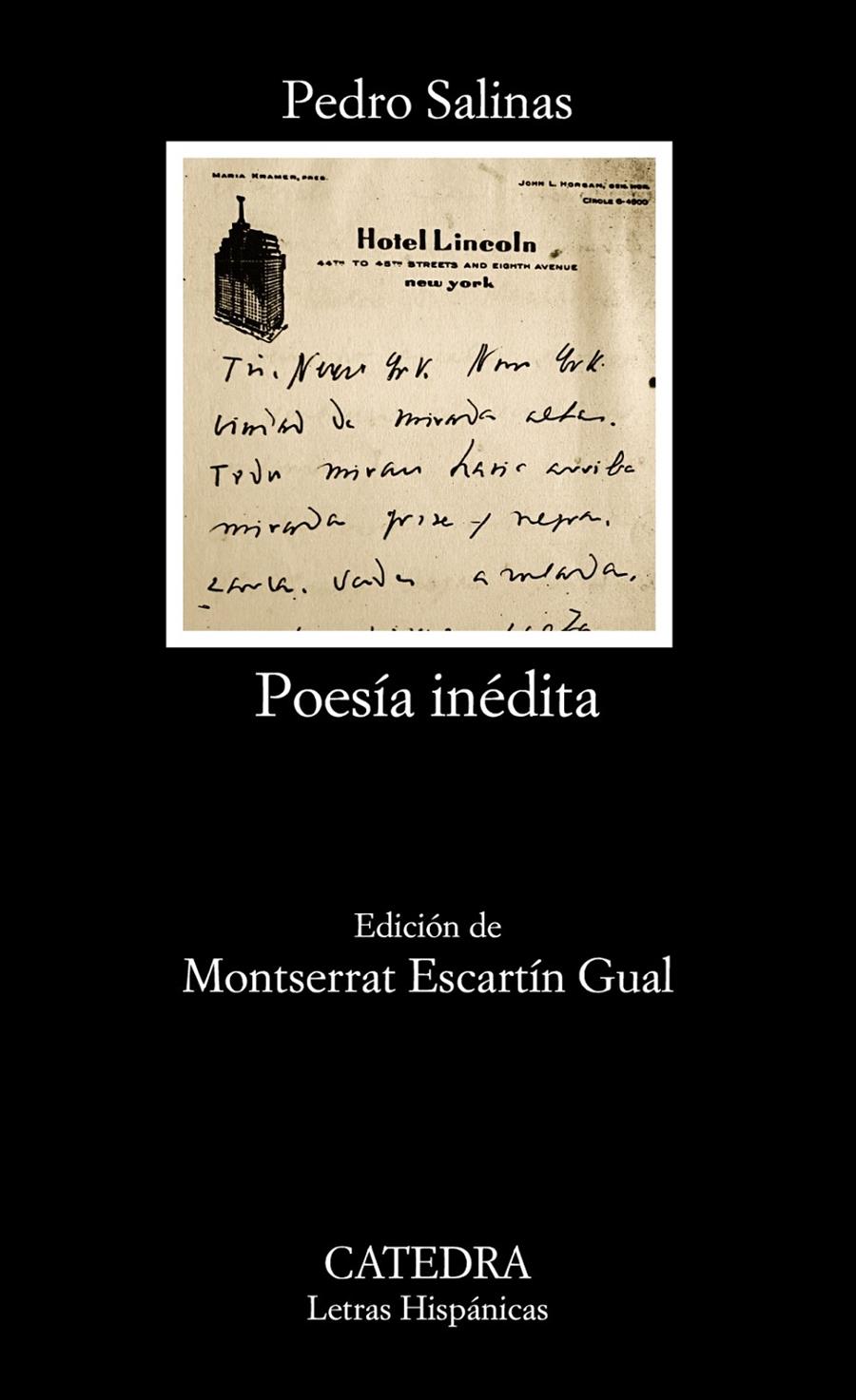 POESÍA INÉDITA | 9788437630977 | PEDRO SALINAS | Llibreria Ombra | Llibreria online de Rubí, Barcelona | Comprar llibres en català i castellà online