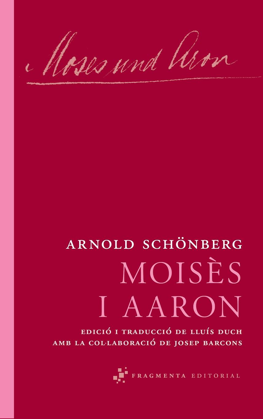 MOISÈS I AARON | 9788492416639 | SCHÖNBERG, ARNOLD | Llibreria Ombra | Llibreria online de Rubí, Barcelona | Comprar llibres en català i castellà online