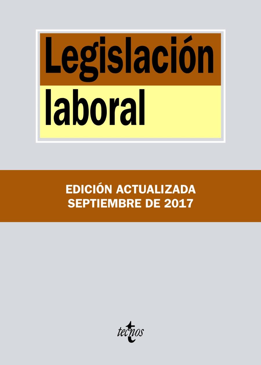 LEGISLACIÓN LABORAL | 9788430972562 | EDITORIAL TECNOS | Llibreria Ombra | Llibreria online de Rubí, Barcelona | Comprar llibres en català i castellà online