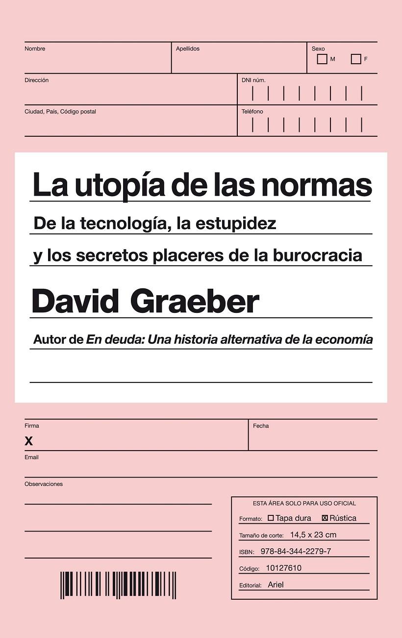 LA UTOPÍA DE LAS NORMAS | 9788434422797 | DAVID GRAEBER | Llibreria Ombra | Llibreria online de Rubí, Barcelona | Comprar llibres en català i castellà online