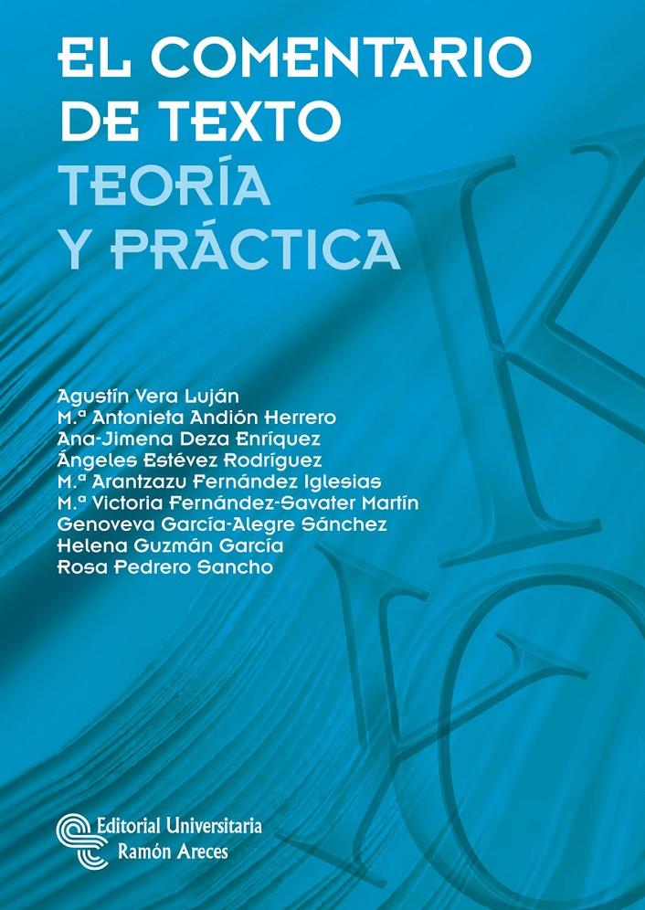 EL COMENTARIO DE TEXTO | 9788499611556 | VERA LUJÁN, AGUSTÍN | Llibreria Ombra | Llibreria online de Rubí, Barcelona | Comprar llibres en català i castellà online