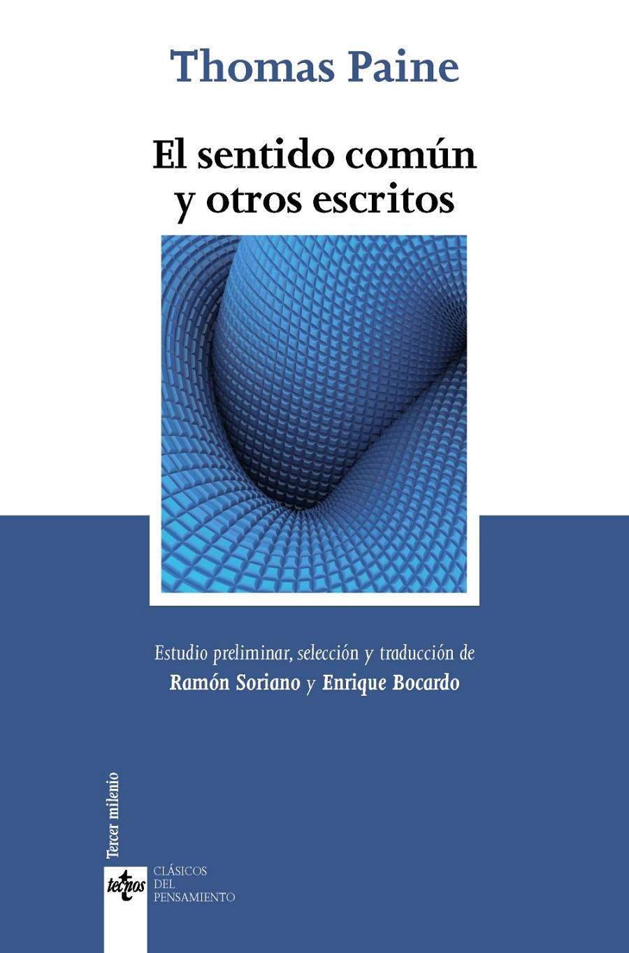 EL SENTIDO COMÚN Y OTROS ESCRITOS | 9788430963645 | THOMAS PAINE | Llibreria Ombra | Llibreria online de Rubí, Barcelona | Comprar llibres en català i castellà online