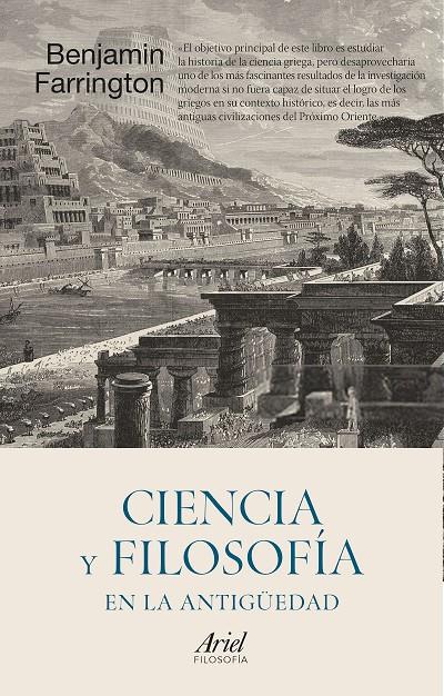 CIENCIA Y FILOSOFÍA EN LA ANTIGÜEDAD | 9788434431591 | FARRINGTON, BENJAMIN | Llibreria Ombra | Llibreria online de Rubí, Barcelona | Comprar llibres en català i castellà online