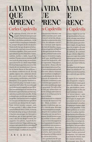 LA VIDA QUE APRENC | 9788494616365 | CAPDEVILA PLANDIURA, CARLES | Llibreria Ombra | Llibreria online de Rubí, Barcelona | Comprar llibres en català i castellà online