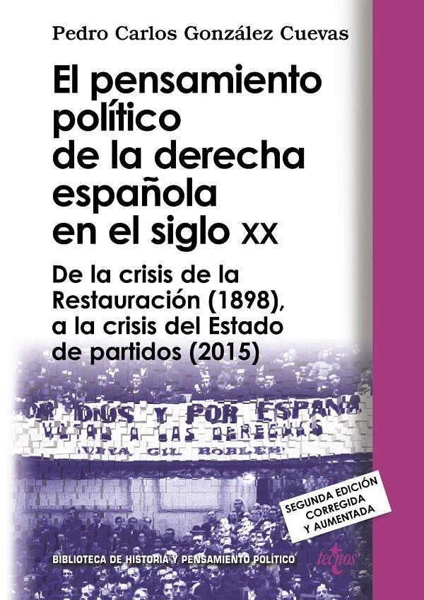 EL PENSAMIENTO POLÍTICO DE LA DERECHA ESPAÑOLA EN EL SIGLO XX | 9788430969128 | GONZÁLEZ CUEVAS, PEDRO CARLOS | Llibreria Ombra | Llibreria online de Rubí, Barcelona | Comprar llibres en català i castellà online