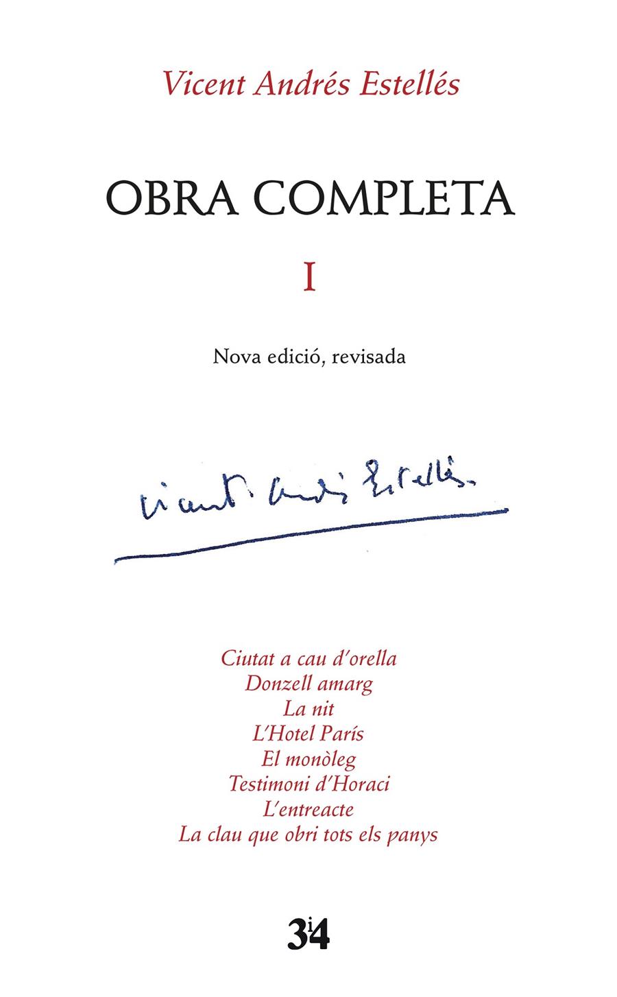 OBRA COMPLETA I | 9788475029535 | VICENT ANDRES ESTELLES | Llibreria Ombra | Llibreria online de Rubí, Barcelona | Comprar llibres en català i castellà online