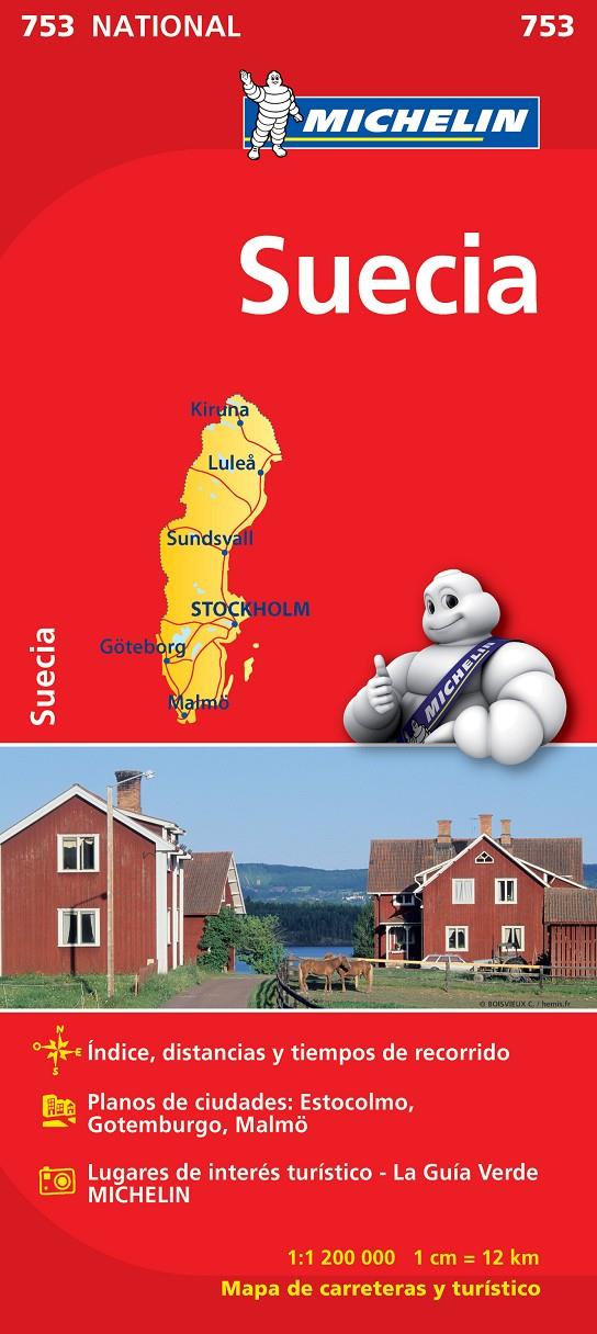 MAPA NATIONAL SUECIA | 9782067172838 | MICHELIN | Llibreria Ombra | Llibreria online de Rubí, Barcelona | Comprar llibres en català i castellà online