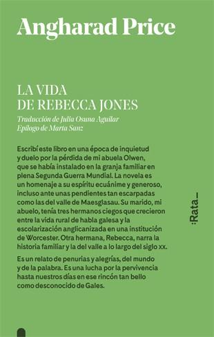 LA VIDA DE REBECCA JONES | 9788416738441 | PRICE, ANGHARAD | Llibreria Ombra | Llibreria online de Rubí, Barcelona | Comprar llibres en català i castellà online