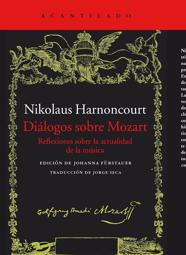 DIÁLOGOS SOBRE MOZART | 9788416011766 | HARNONCOURT, NIKOLAUS | Llibreria Ombra | Llibreria online de Rubí, Barcelona | Comprar llibres en català i castellà online