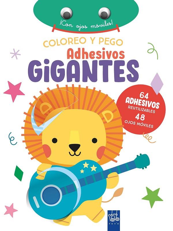 COLOREO Y PEGO ADHESIVOS GIGANTES. LEÓN | 9788408266389 | YOYO | Llibreria Ombra | Llibreria online de Rubí, Barcelona | Comprar llibres en català i castellà online